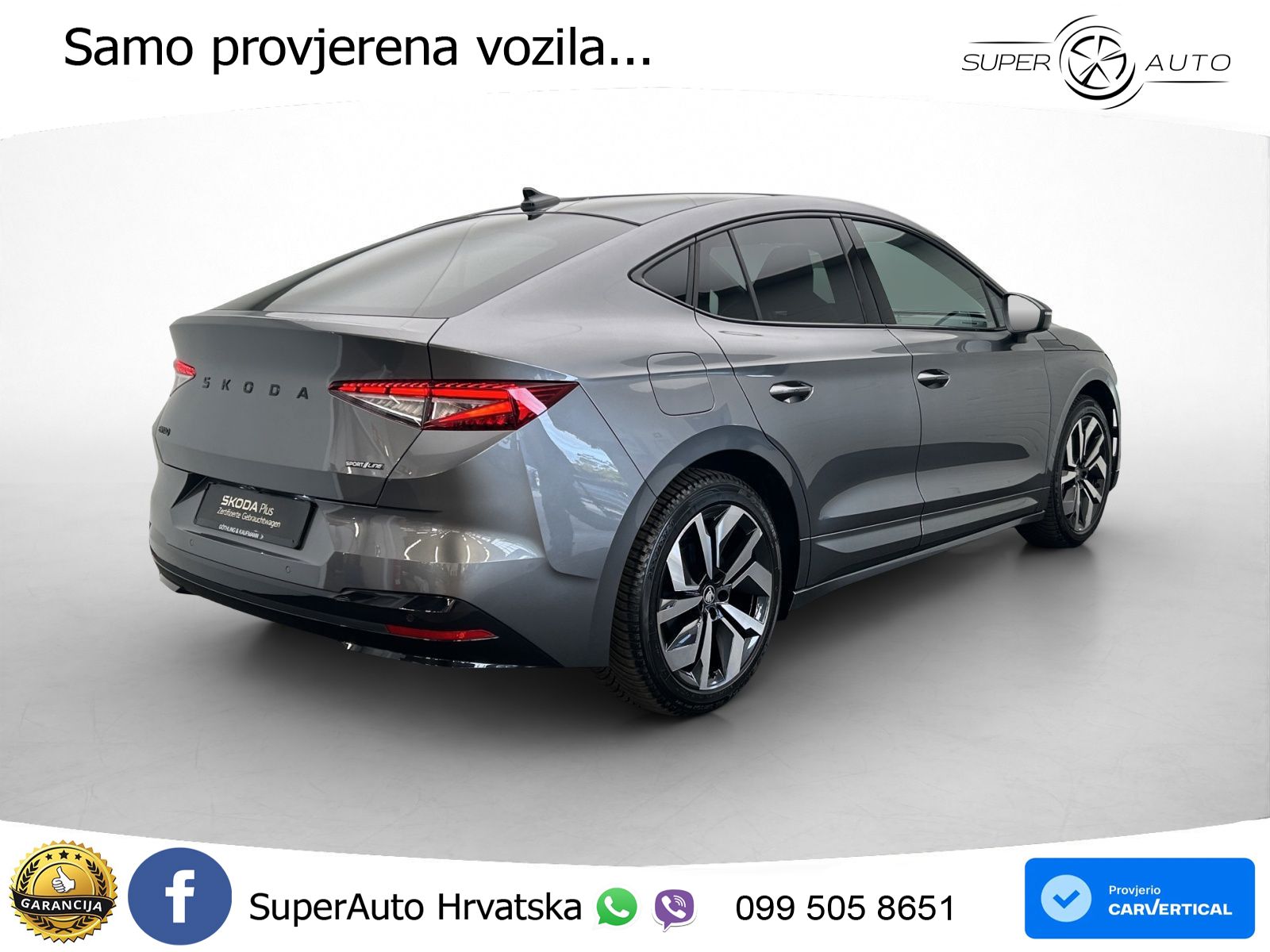 Škoda Enyaq iV 85 82 kWh (286 KS) SportLine LED+GR SJED+ACC
