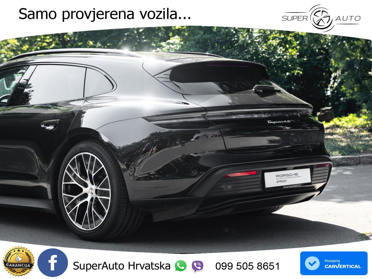Porsche Taycan Sport Turismo 4S 105 kWh (598 KS)