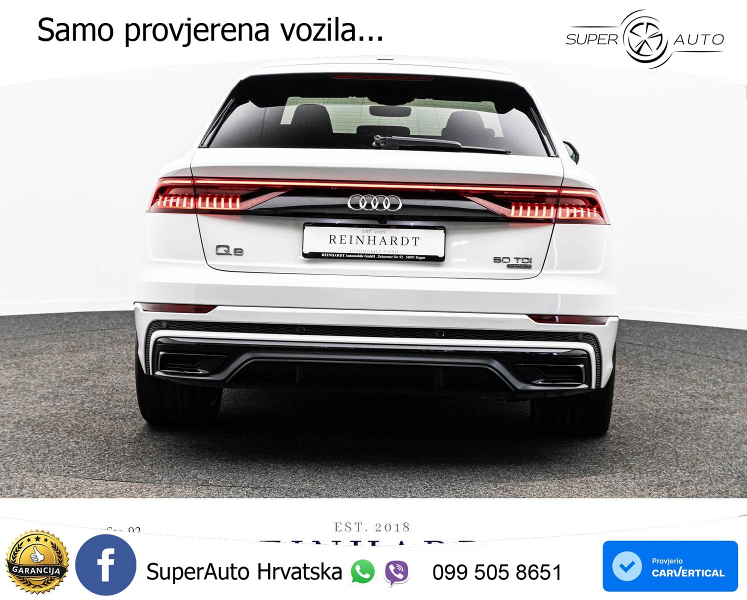 Audi Q8 50 TDI V6 (286 KS) quattro Tiptronic 2x S line LED+GR SJED+ACC
