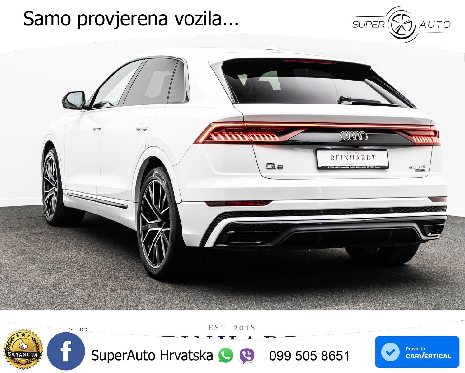 Audi Q8 50 TDI V6 (286 KS) quattro Tiptronic 2x S line LED+GR SJED+ACC