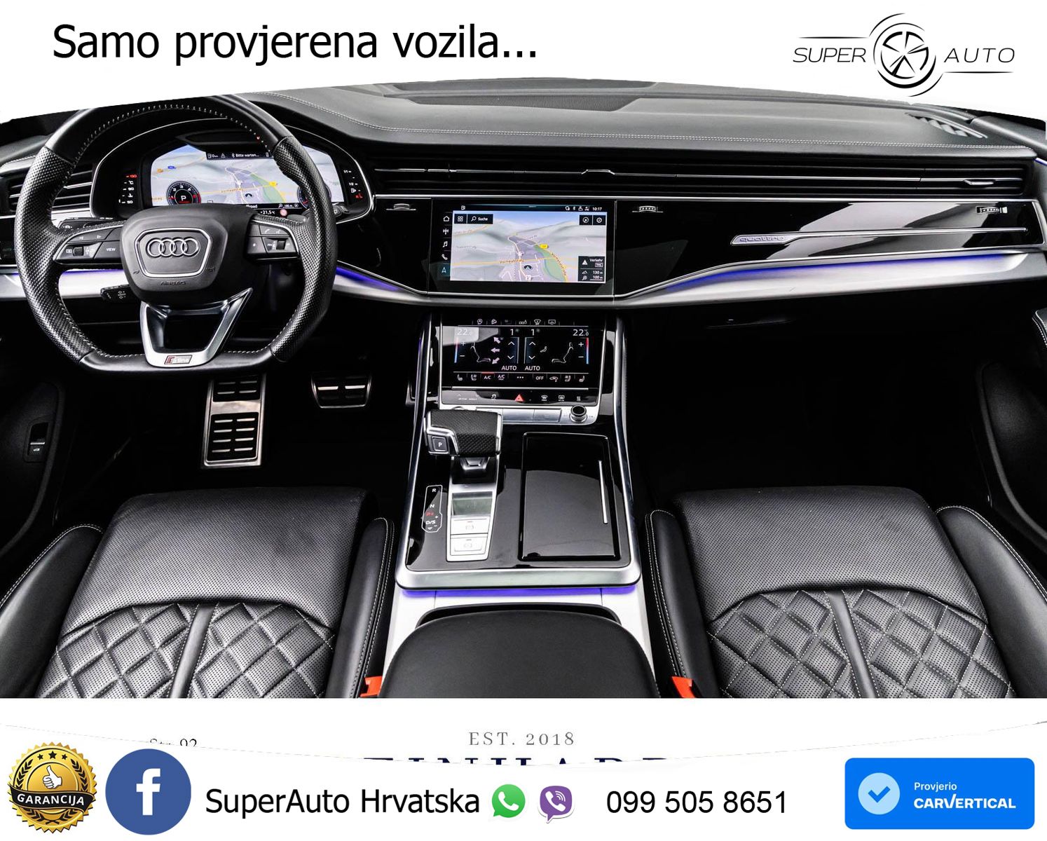 Audi Q8 50 TDI V6 (286 KS) quattro Tiptronic 2x S line LED+GR SJED+ACC