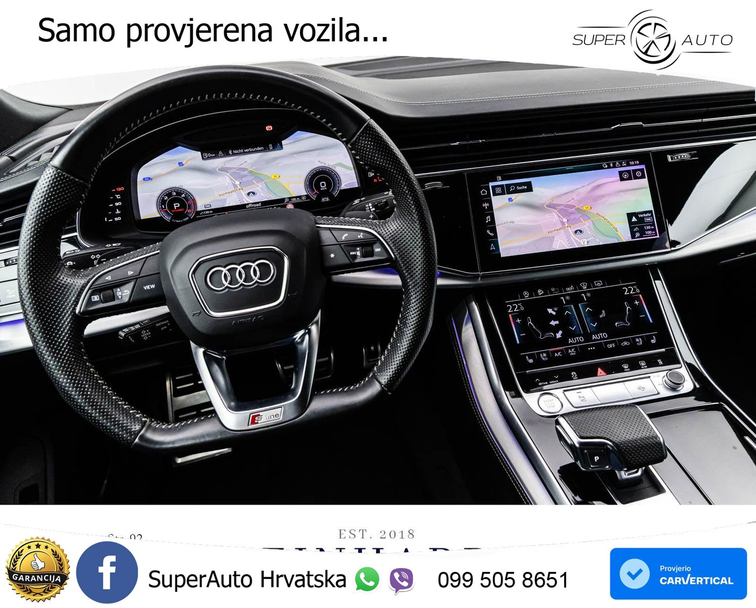 Audi Q8 50 TDI V6 (286 KS) quattro Tiptronic 2x S line LED+GR SJED+ACC