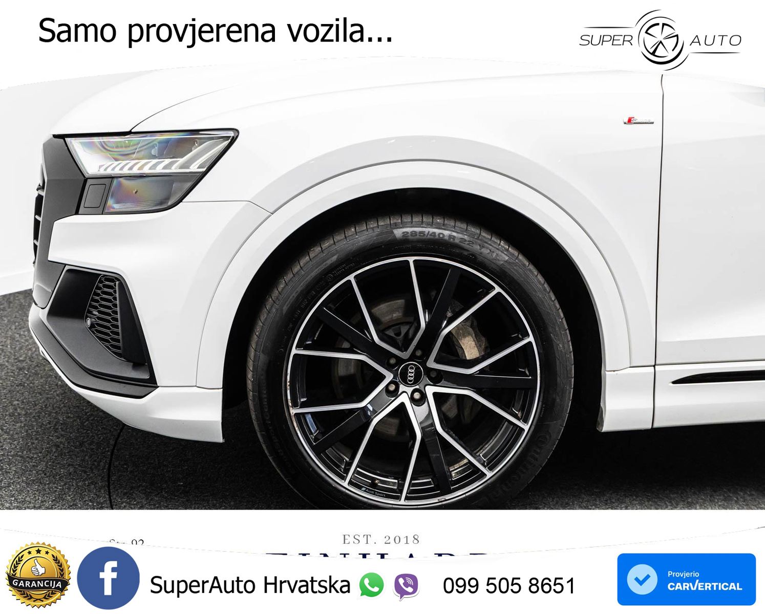 Audi Q8 50 TDI V6 (286 KS) quattro Tiptronic 2x S line LED+GR SJED+ACC