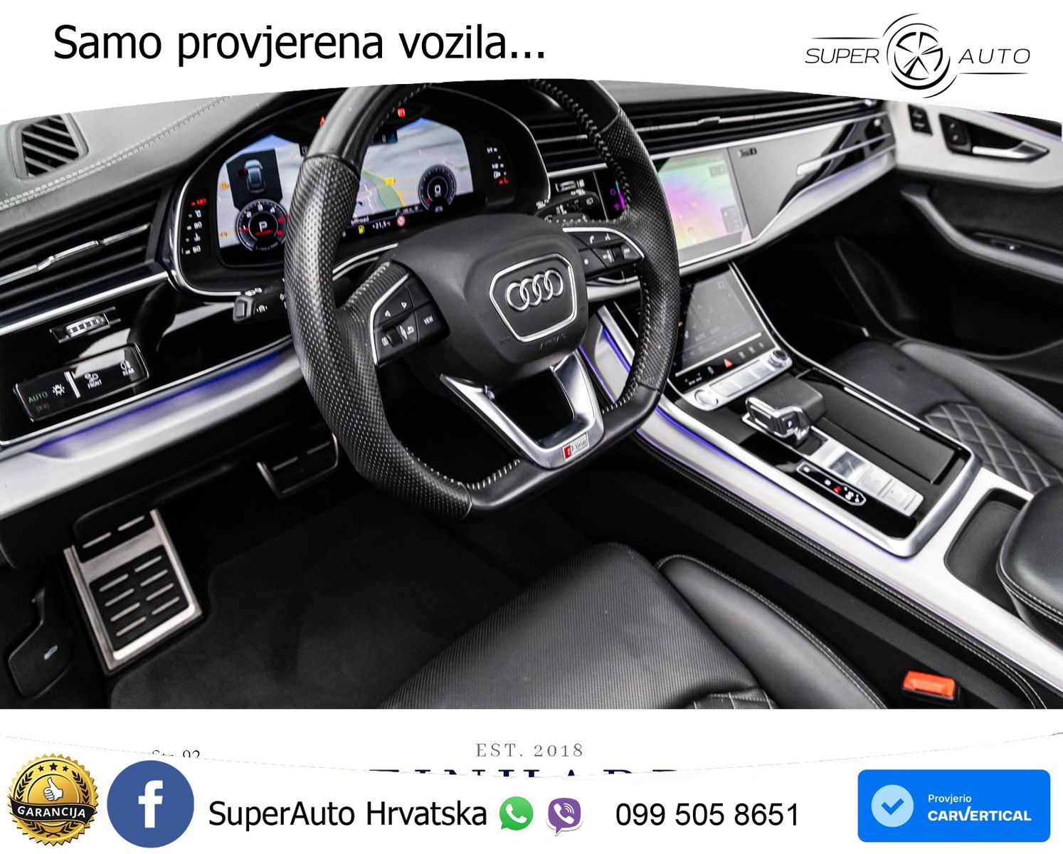 Audi Q8 50 TDI V6 (286 KS) quattro Tiptronic 2x S line LED+GR SJED+ACC