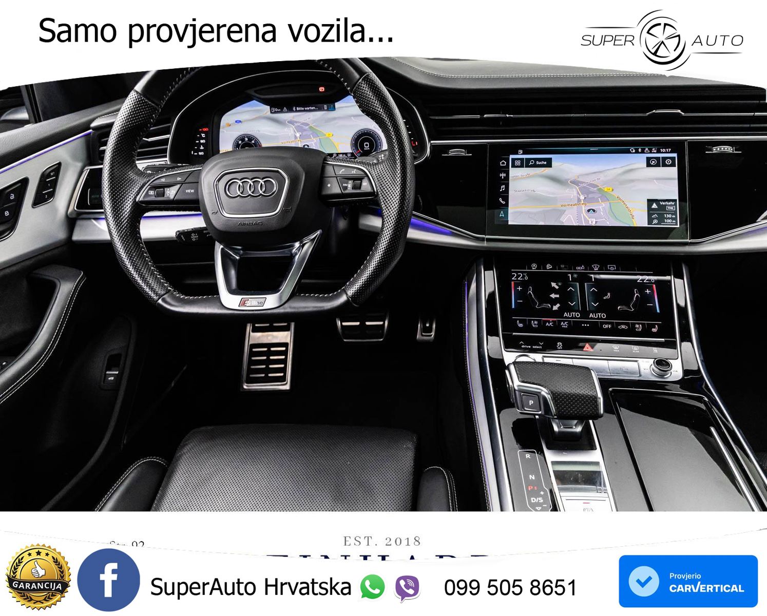 Audi Q8 50 TDI V6 (286 KS) quattro Tiptronic 2x S line LED+GR SJED+ACC