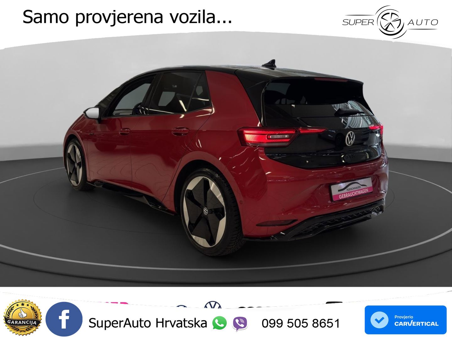 Volkswagen ID.3 GTX 84 kWh (286 KS) LED+GR SJED+ACC