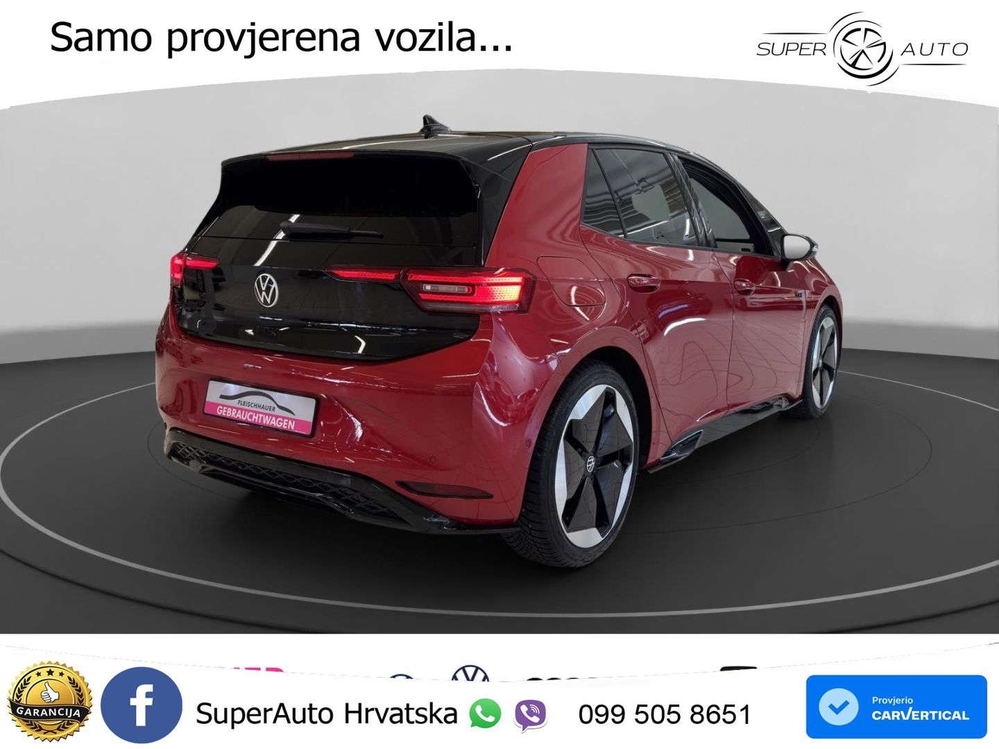 Volkswagen ID.3 GTX 84 kWh (286 KS) LED+GR SJED+ACC