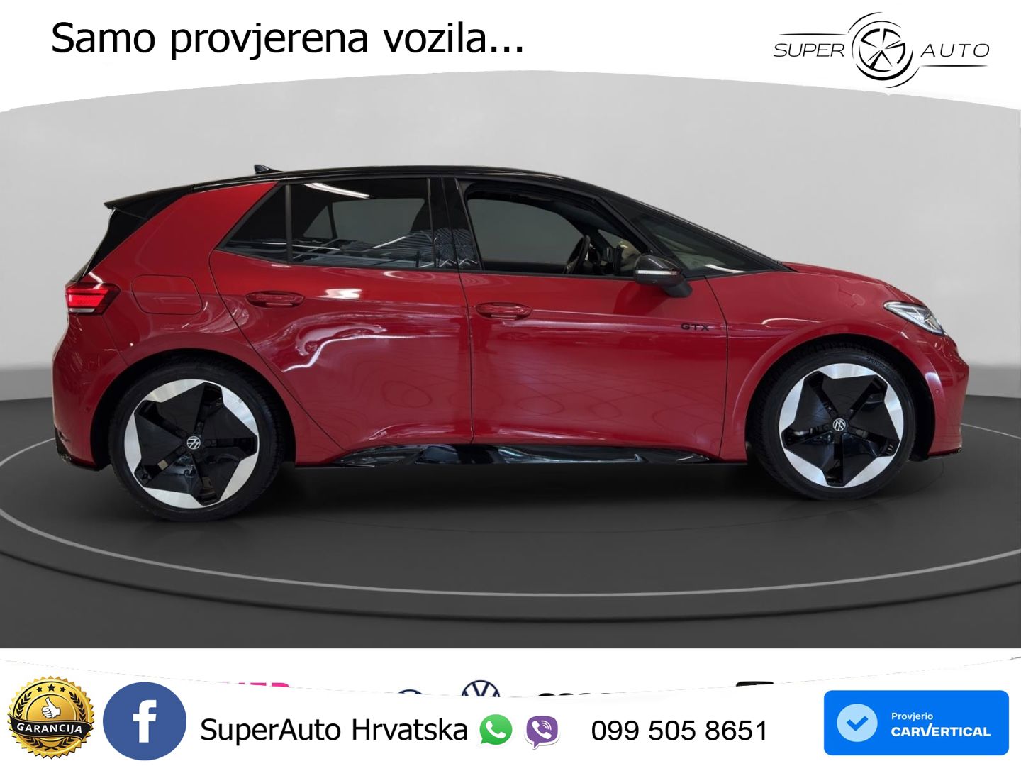 Volkswagen ID.3 GTX 84 kWh (286 KS) LED+GR SJED+ACC