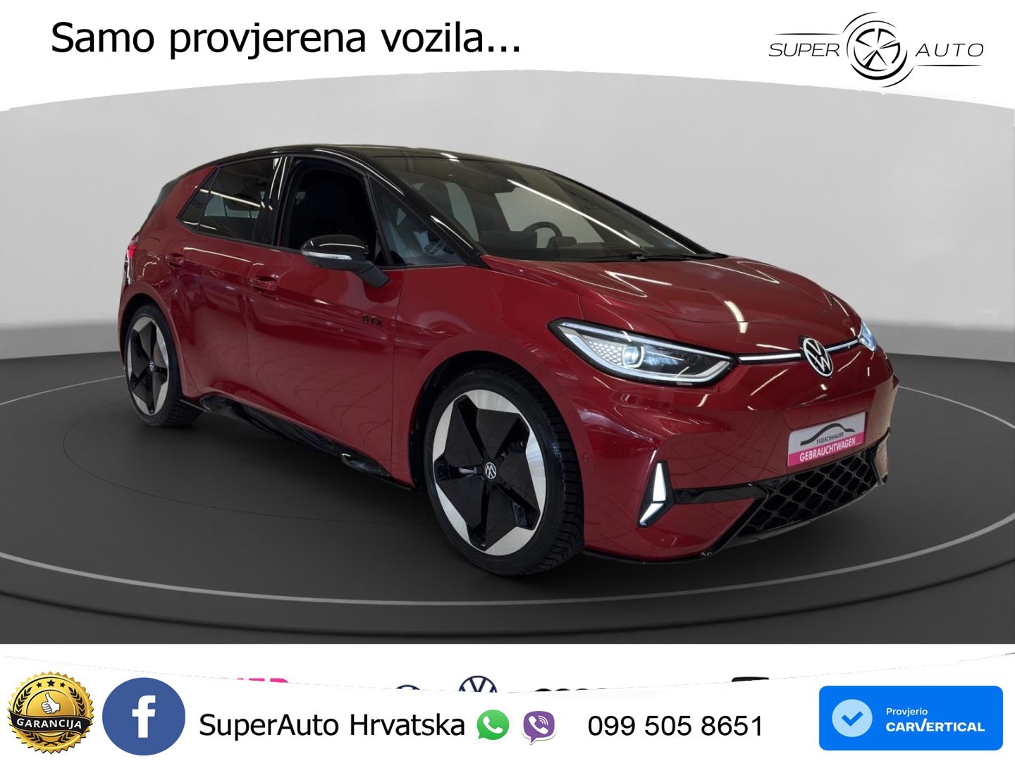 Volkswagen ID.3 GTX 84 kWh (286 KS) LED+GR SJED+ACC