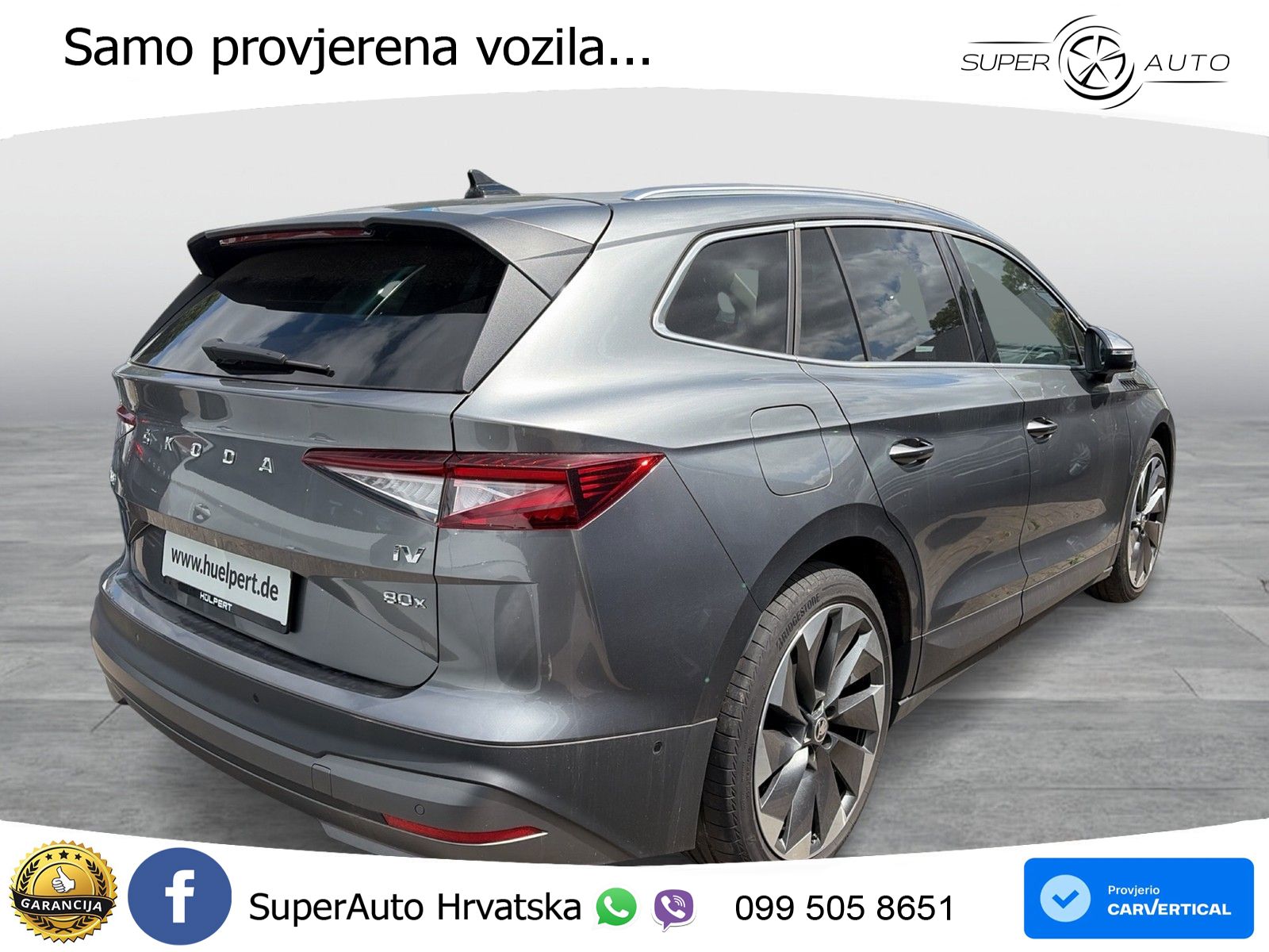Škoda Enyaq iV 80x 82 kWh (265 KS) AWD Suite LED+GR SJED+ACC