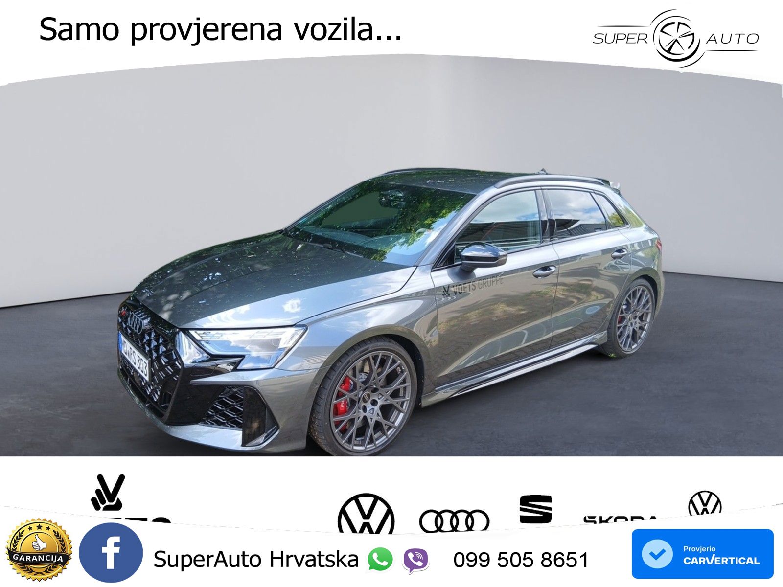 Audi RS3 Sedan 2.5 TFSI (400 KS) quattro S tronic LED+GR SJED+ACC