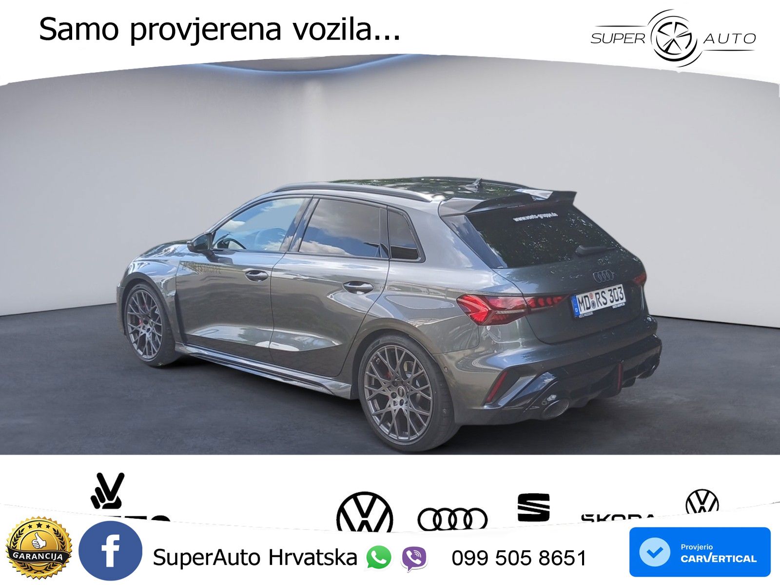 Audi RS3 Sedan 2.5 TFSI (400 KS) quattro S tronic LED+GR SJED+ACC