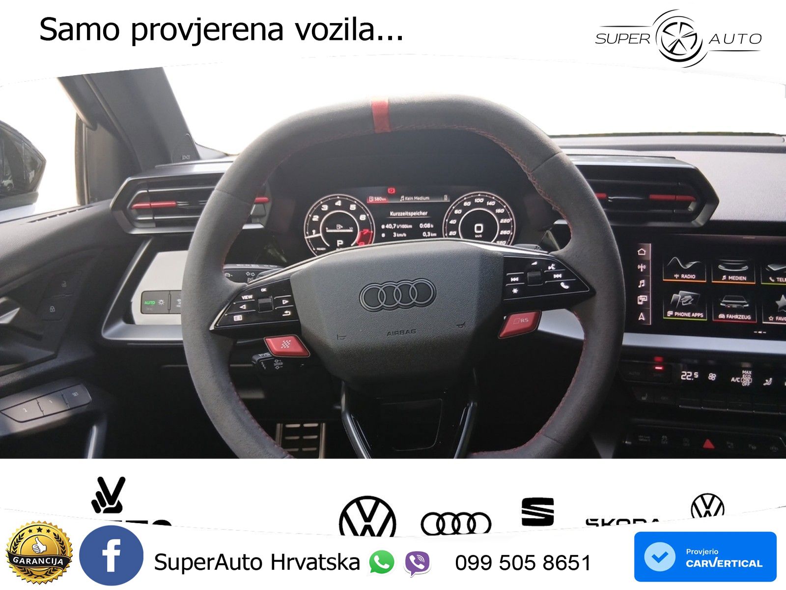 Audi RS3 Sedan 2.5 TFSI (400 KS) quattro S tronic LED+GR SJED+ACC