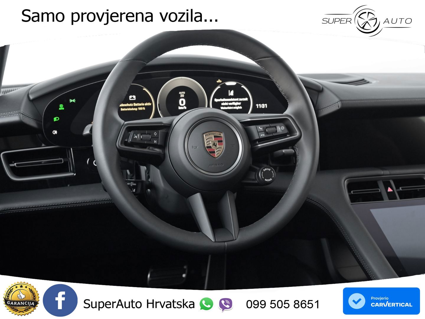 Porsche Taycan Sport Turismo 4S 105 kWh (598 KS)
