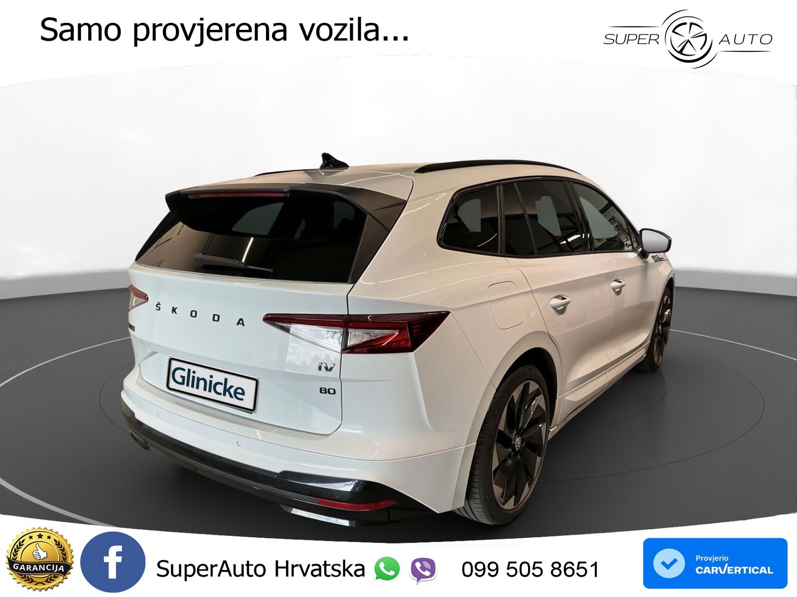 Škoda Enyaq iV 80 82 kWh (204 KS) SportLine LED+GR SJED+ACC