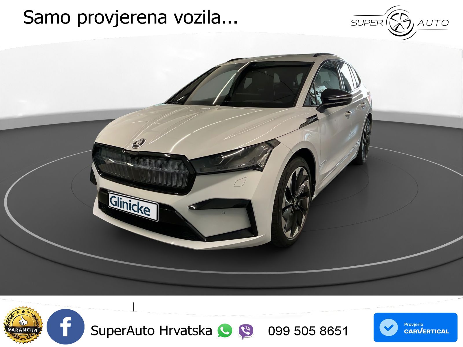 Škoda Enyaq iV 80 82 kWh (204 KS) SportLine LED+GR SJED+ACC