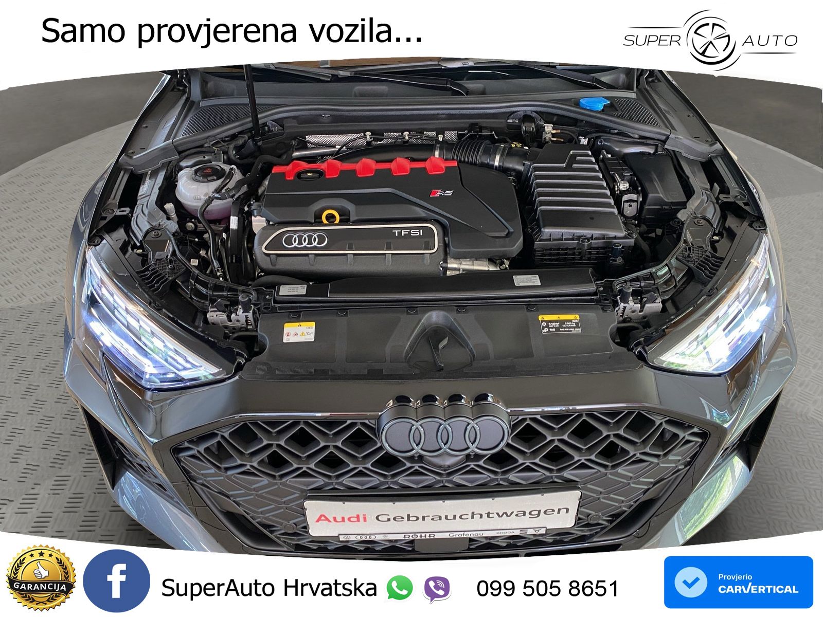Audi RS3 Sedan 2.5 TFSI (400 KS) quattro S tronic LED+GR SJED+ACC