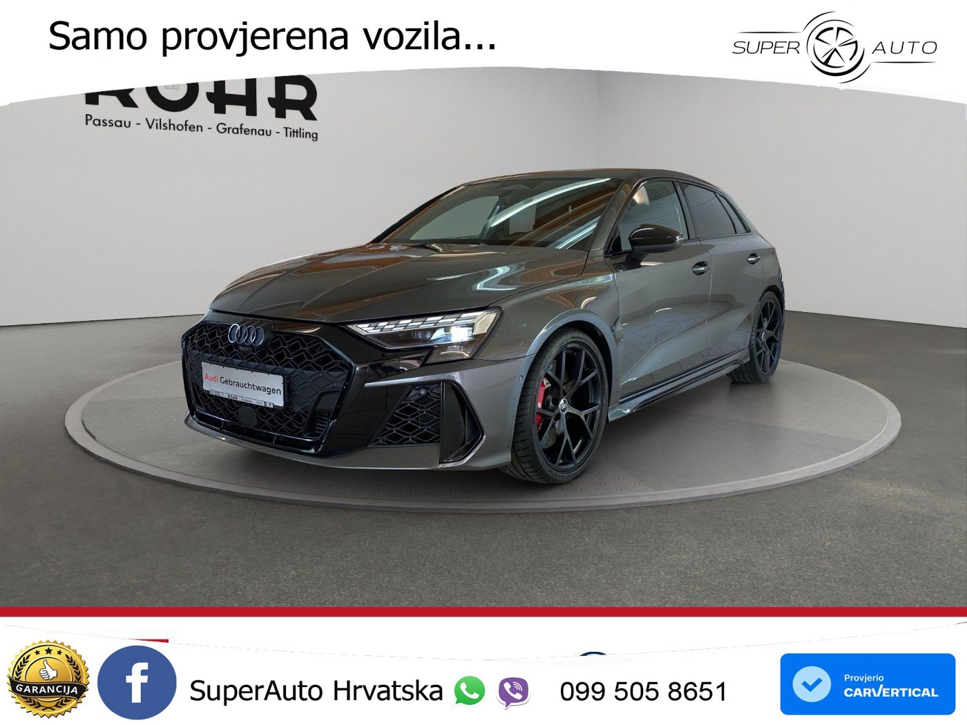 Audi RS3 Sedan 2.5 TFSI (400 KS) quattro S tronic LED+GR SJED+ACC