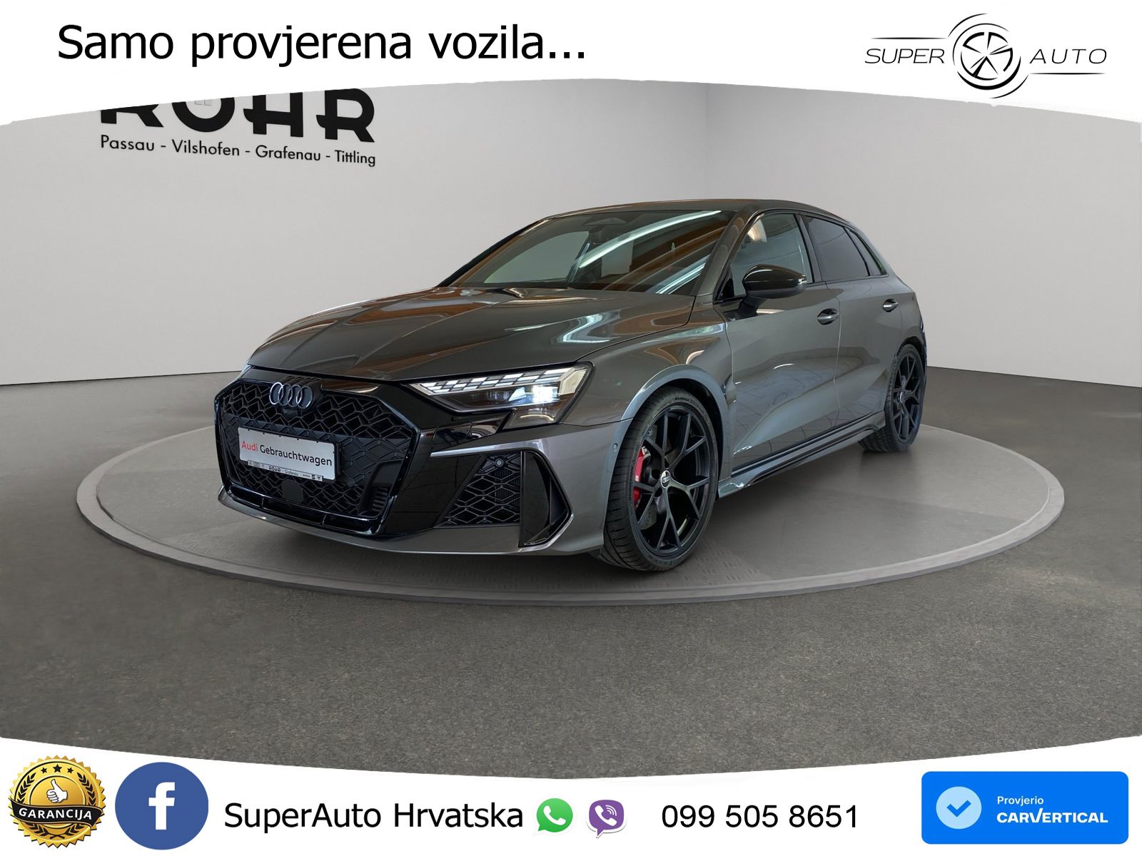 Audi RS3 Sedan 2.5 TFSI (400 KS) quattro S tronic LED+GR SJED+ACC