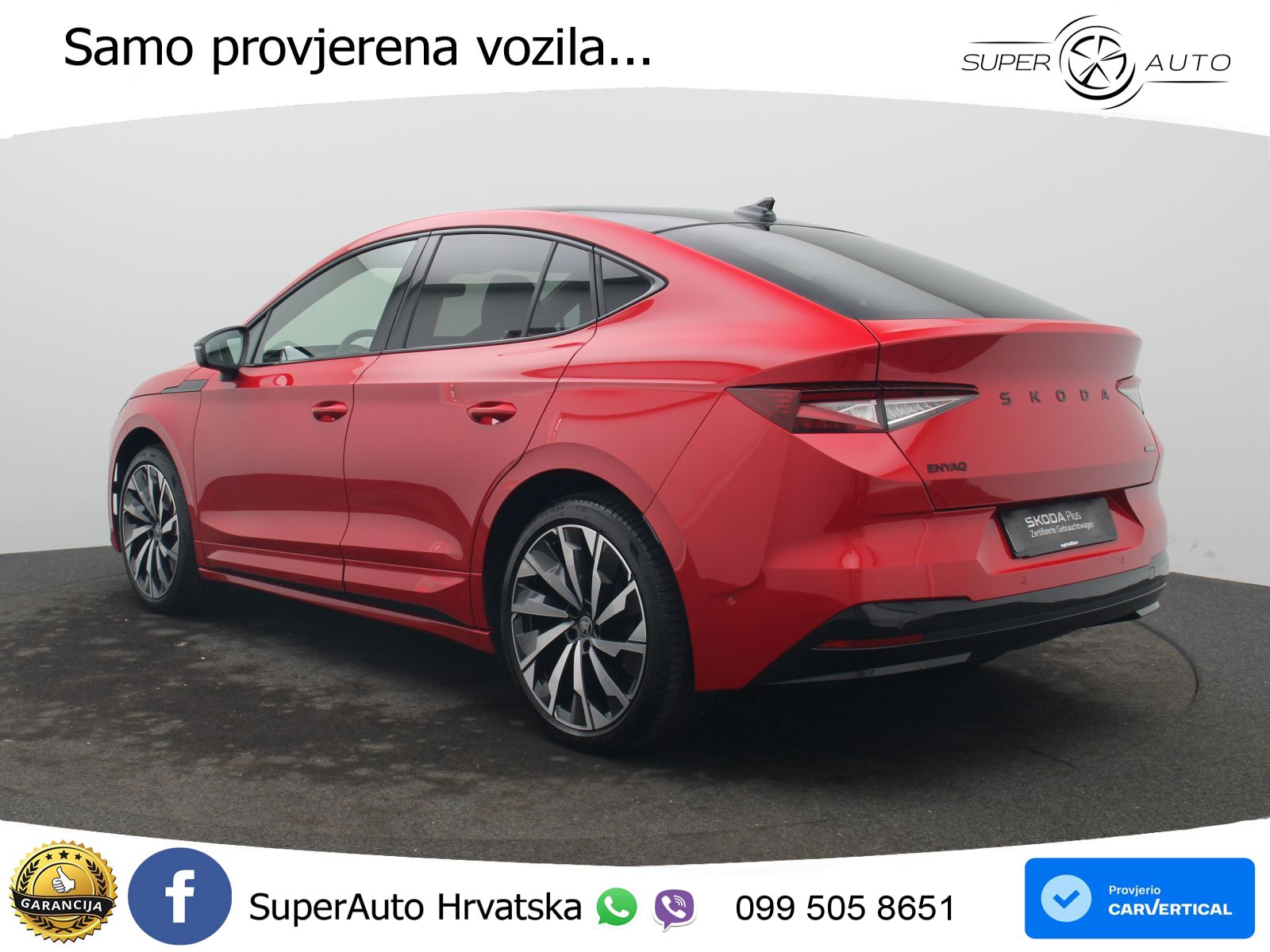 Škoda Enyaq Coupe iV 85 82 kWh (286 KS) SportLine LED+GR SJED+ACC