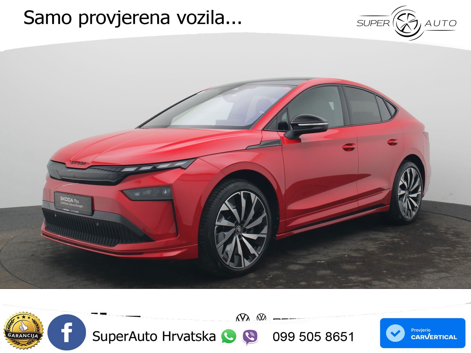 Škoda Enyaq Coupe iV 85 82 kWh (286 KS) SportLine LED+GR SJED+ACC