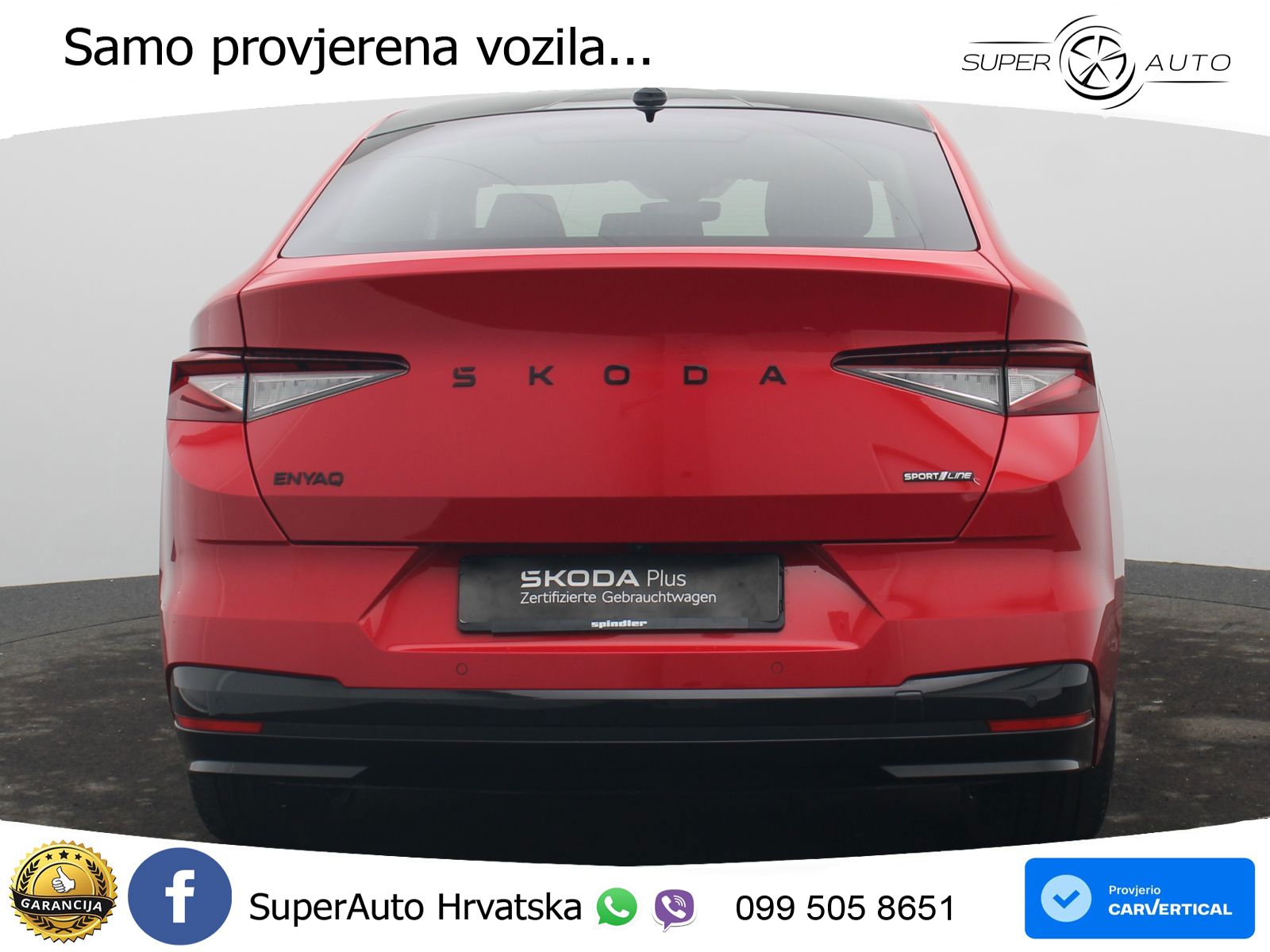 Škoda Enyaq Coupe iV 85 82 kWh (286 KS) SportLine LED+GR SJED+ACC