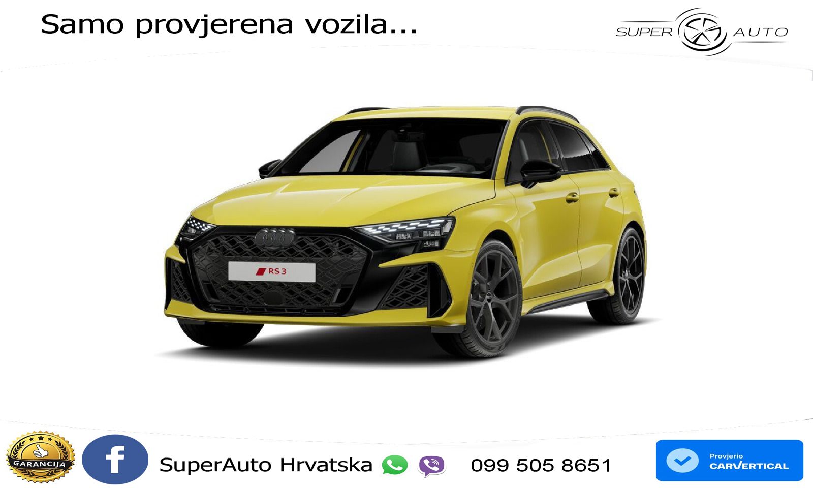 Audi RS3 Sedan 2.5 TFSI (400 KS) quattro S tronic LED+GR SJED+ACC