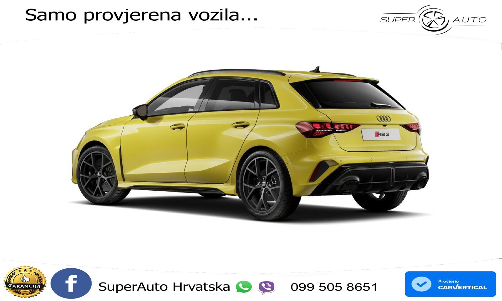 Audi RS3 Sedan 2.5 TFSI (400 KS) quattro S tronic LED+GR SJED+ACC