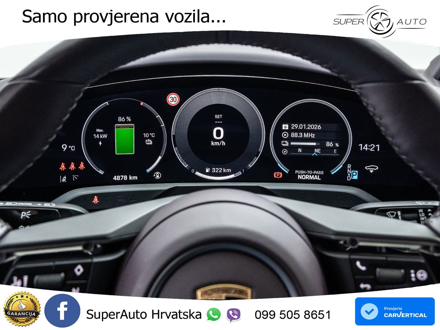 Porsche Taycan 4S 105 kWh (598 KS)