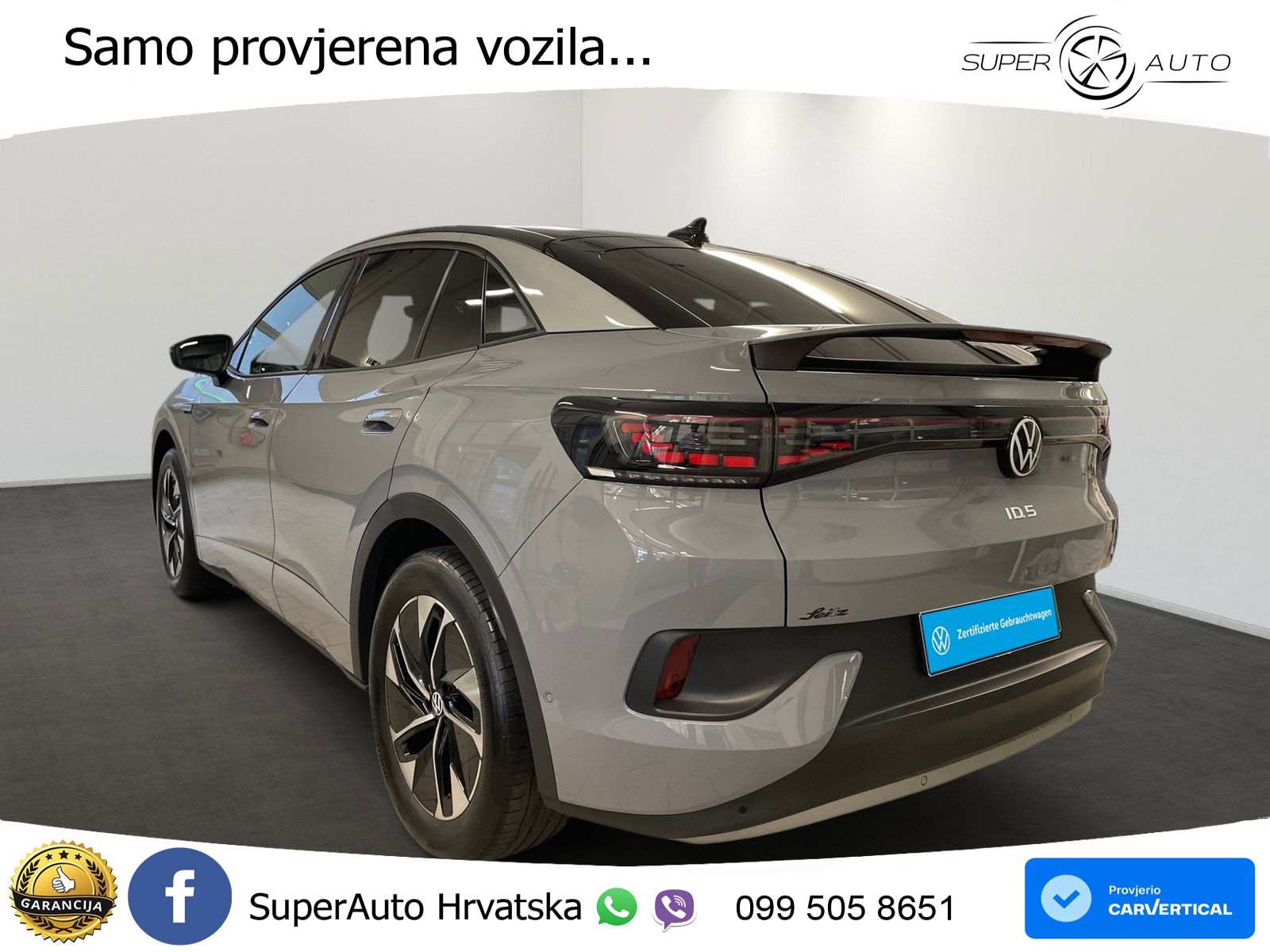 Volkswagen ID.5 Pro Performance 82 kWh (204 KS) LED+GR SJED+ACC