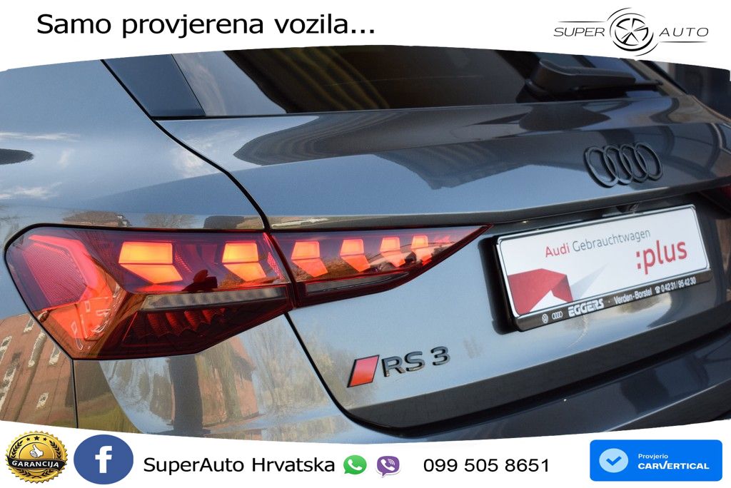 Audi RS3 Sedan 2.5 TFSI (400 KS) quattro S tronic LED+GR SJED+ACC