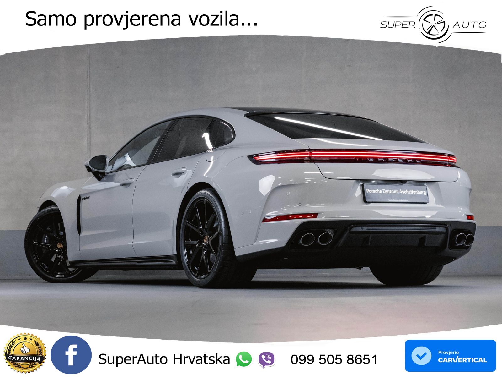 Porsche Panamera 4 2.9 V6 (470 KS) E-Hybrid PDK ZRAČNI+ACC+GR SJED+KAM+PANO