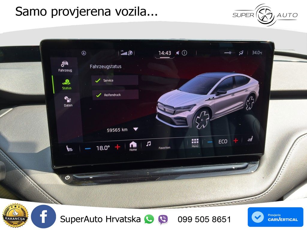Škoda Enyaq Coupe iV RS 82 kWh (299 KS) AWD Suite LED+GR SJED+ACC