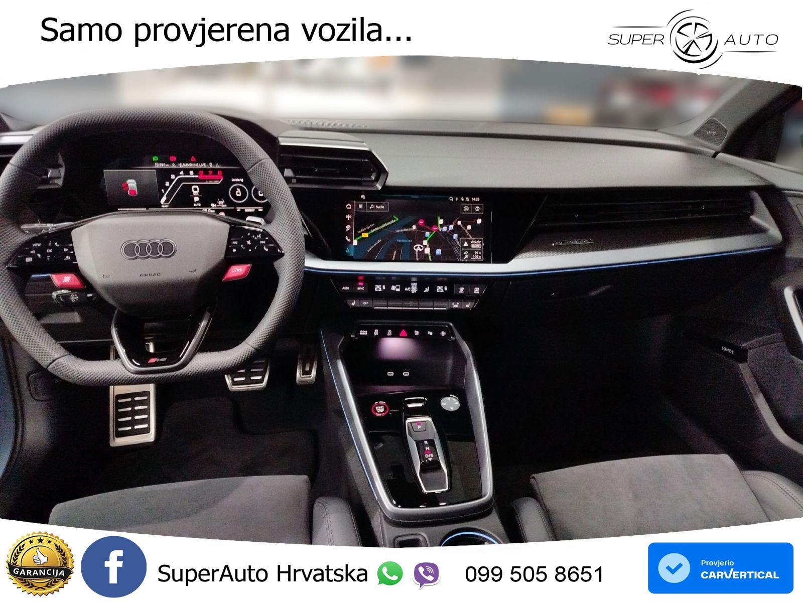 Audi RS3 Sedan 2.5 TFSI (400 KS) quattro S tronic LED+GR SJED+ACC