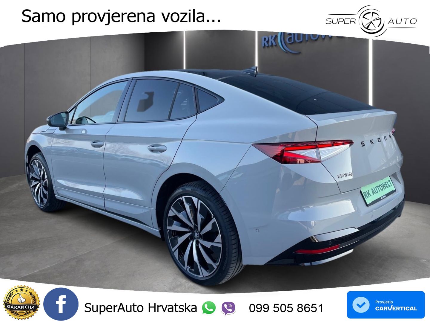 Škoda Enyaq Coupe iV 85 82 kWh (286 KS) SportLine LED+GR SJED+ACC