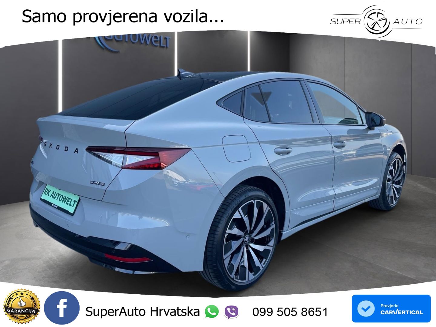Škoda Enyaq Coupe iV 85 82 kWh (286 KS) SportLine LED+GR SJED+ACC