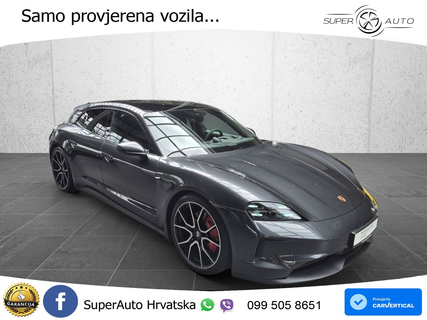 Porsche Taycan Sport Turismo 4S 105 kWh (598 KS)