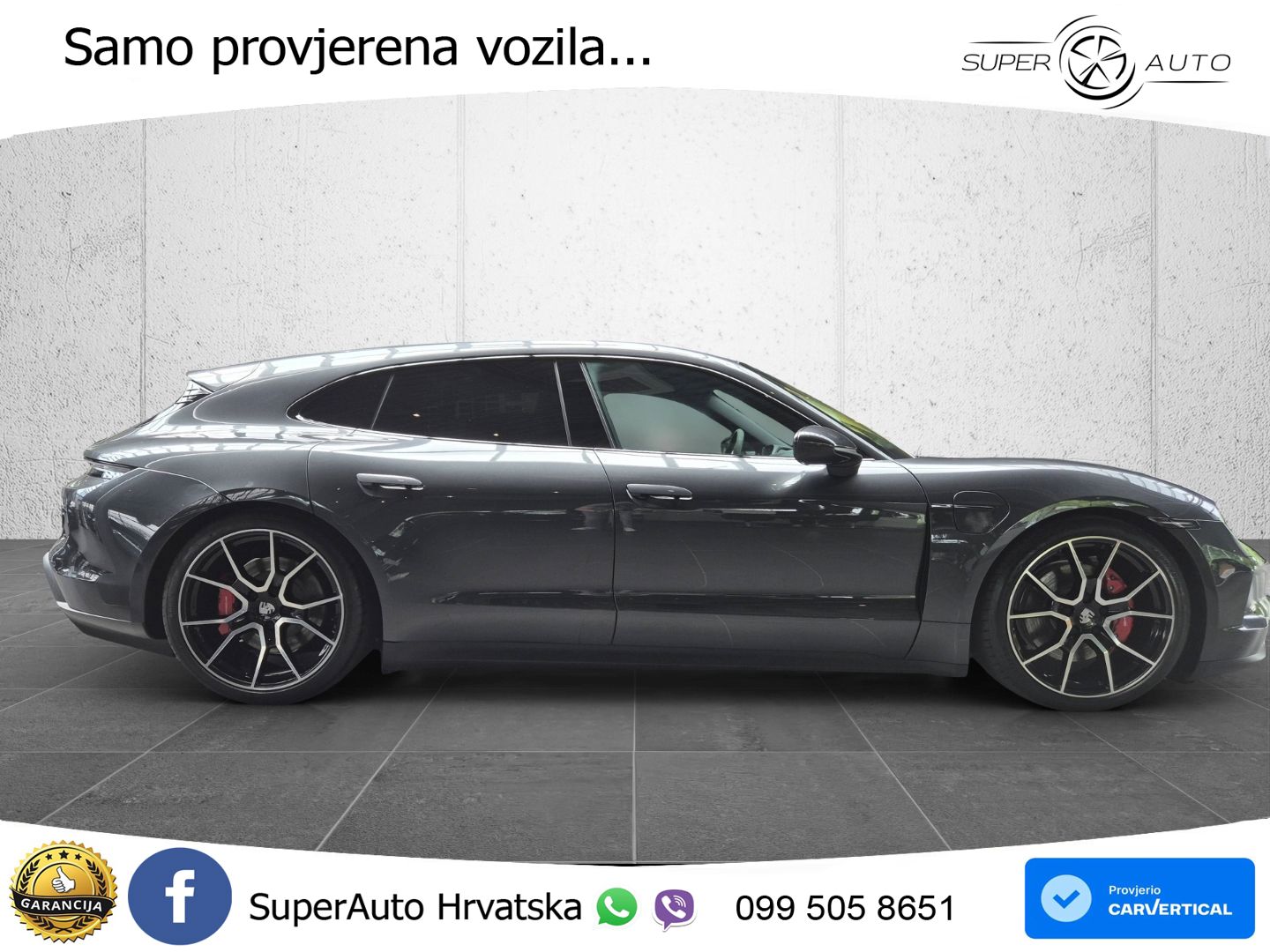 Porsche Taycan Sport Turismo 4S 105 kWh (598 KS)
