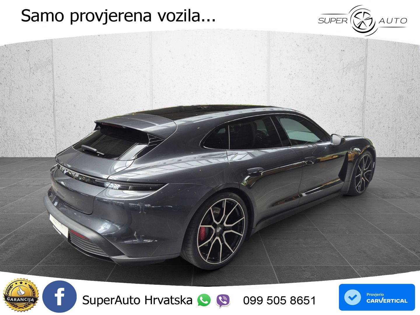 Porsche Taycan Sport Turismo 4S 105 kWh (598 KS)