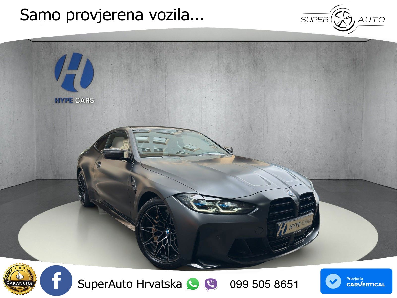 BMW M4 Competition 3.0 (510 KS) Steptronic LED+GR SJED+ACC