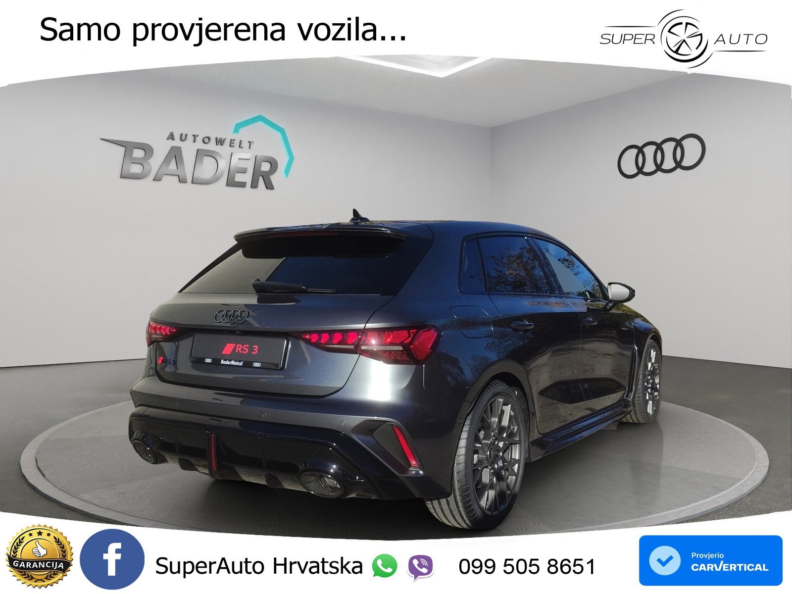Audi RS3 Sedan 2.5 TFSI (400 KS) quattro S tronic LED+GR SJED+ACC