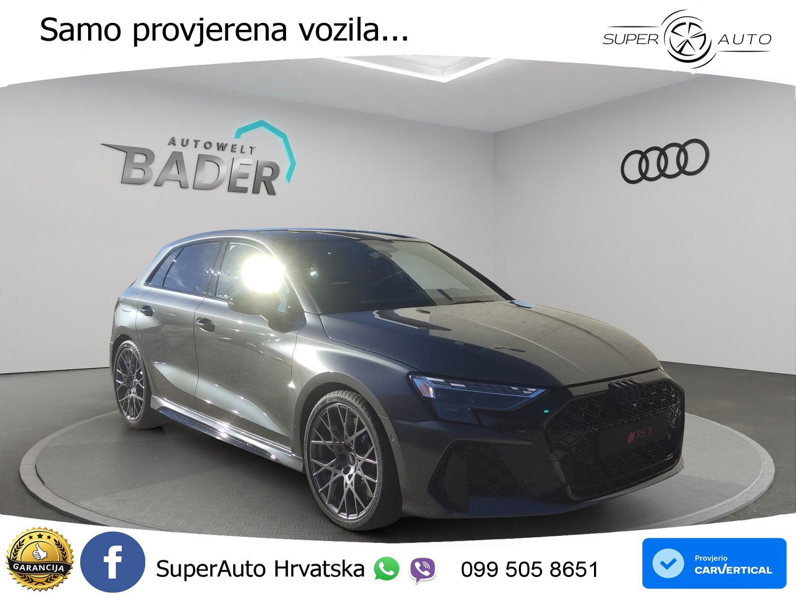 Audi RS3 Sedan 2.5 TFSI (400 KS) quattro S tronic LED+GR SJED+ACC
