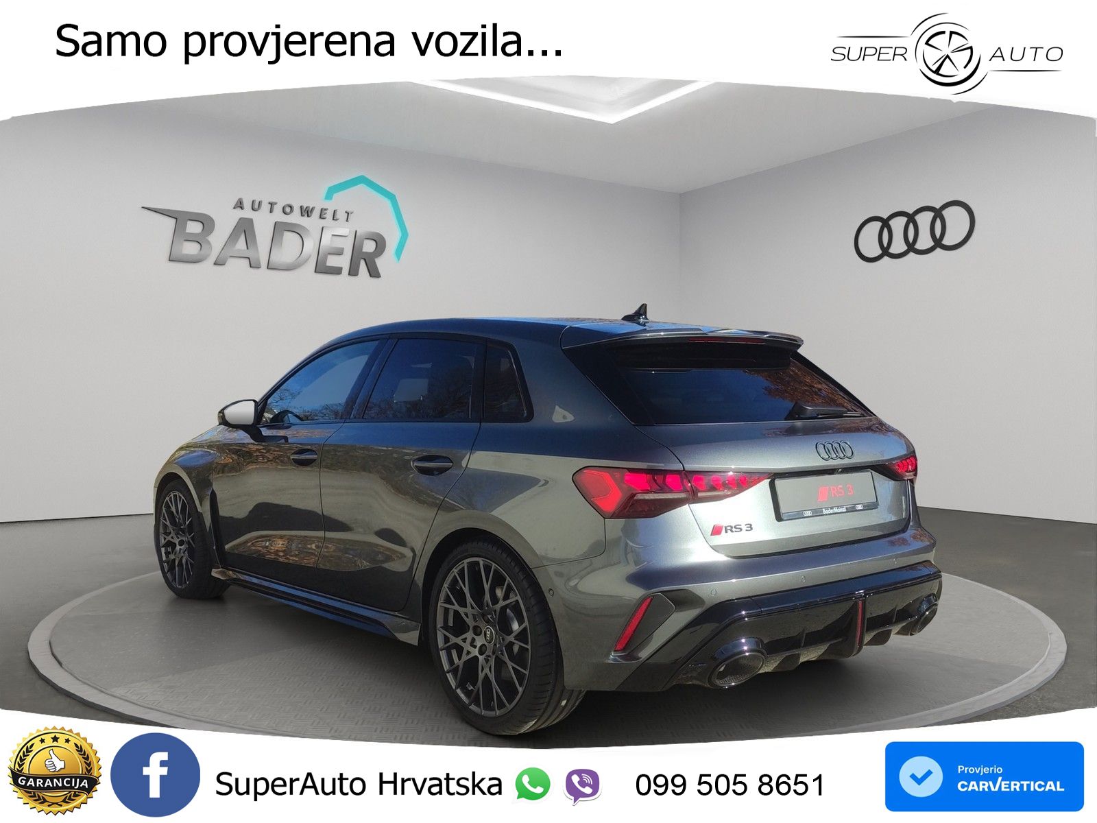 Audi RS3 Sedan 2.5 TFSI (400 KS) quattro S tronic LED+GR SJED+ACC