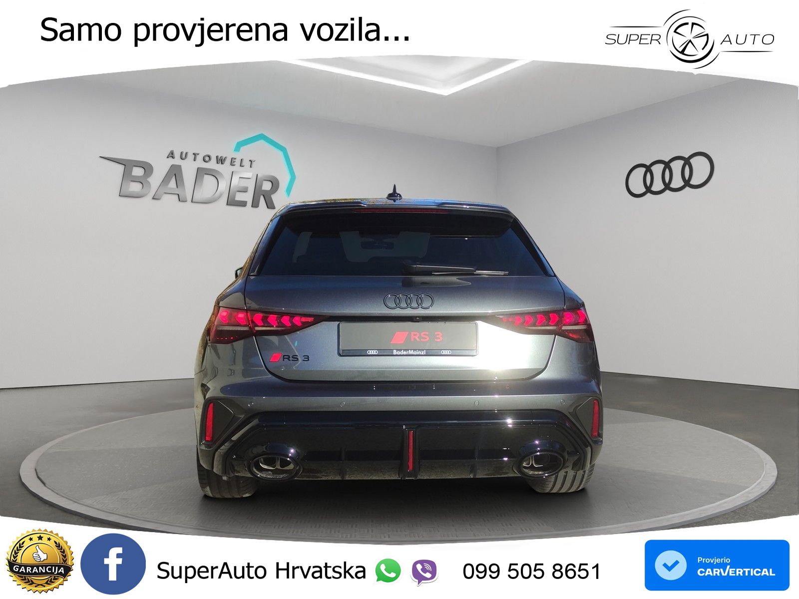 Audi RS3 Sedan 2.5 TFSI (400 KS) quattro S tronic LED+GR SJED+ACC