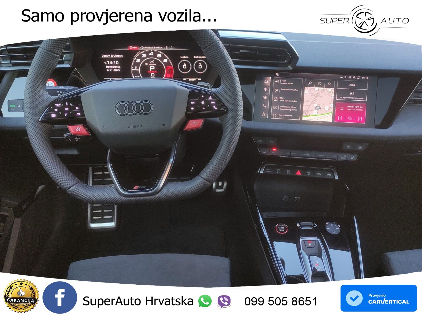 Audi RS3 Sedan 2.5 TFSI (400 KS) quattro S tronic LED+GR SJED+ACC