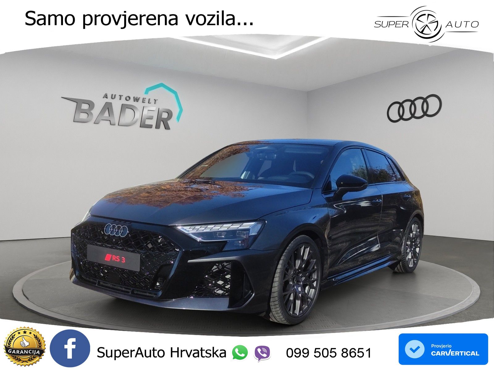 Audi RS3 Sedan 2.5 TFSI (400 KS) quattro S tronic LED+GR SJED+ACC