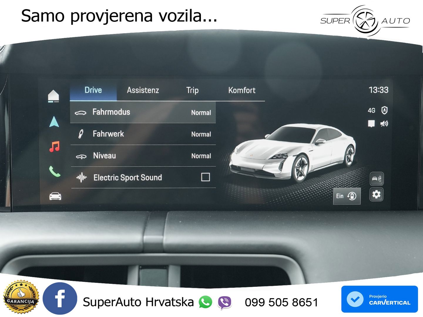 Porsche Taycan 4S 105 kWh (598 KS)