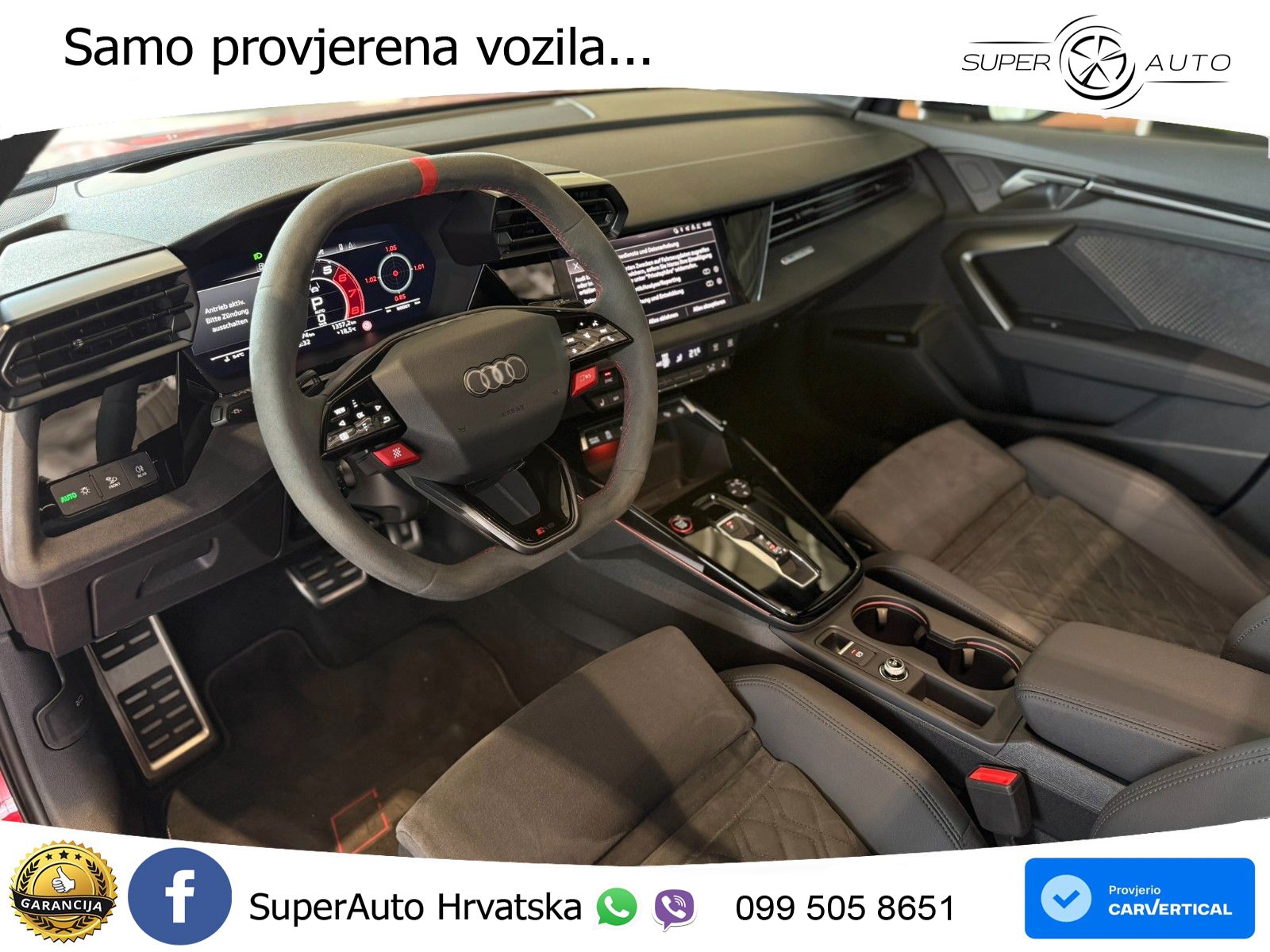 Audi RS3 Sedan 2.5 TFSI (400 KS) quattro S tronic LED+GR SJED+ACC