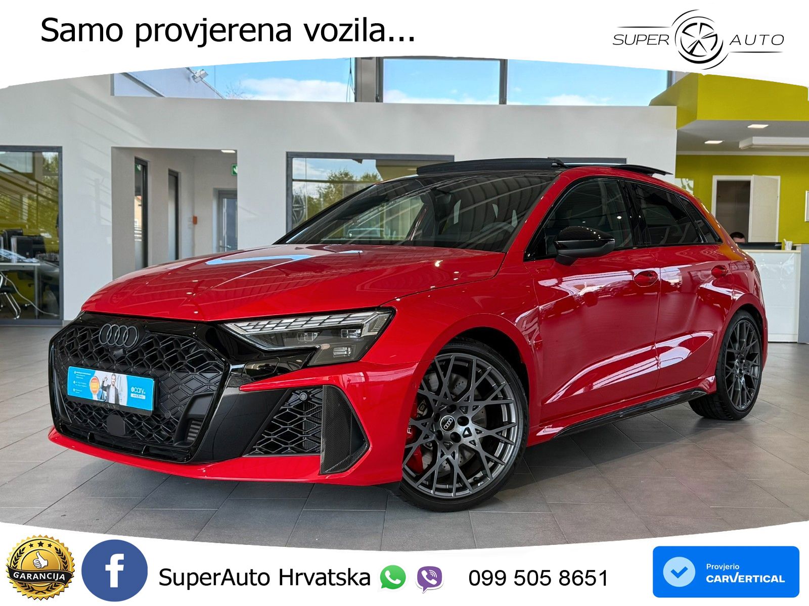 Audi RS3 Sedan 2.5 TFSI (400 KS) quattro S tronic LED+GR SJED+ACC