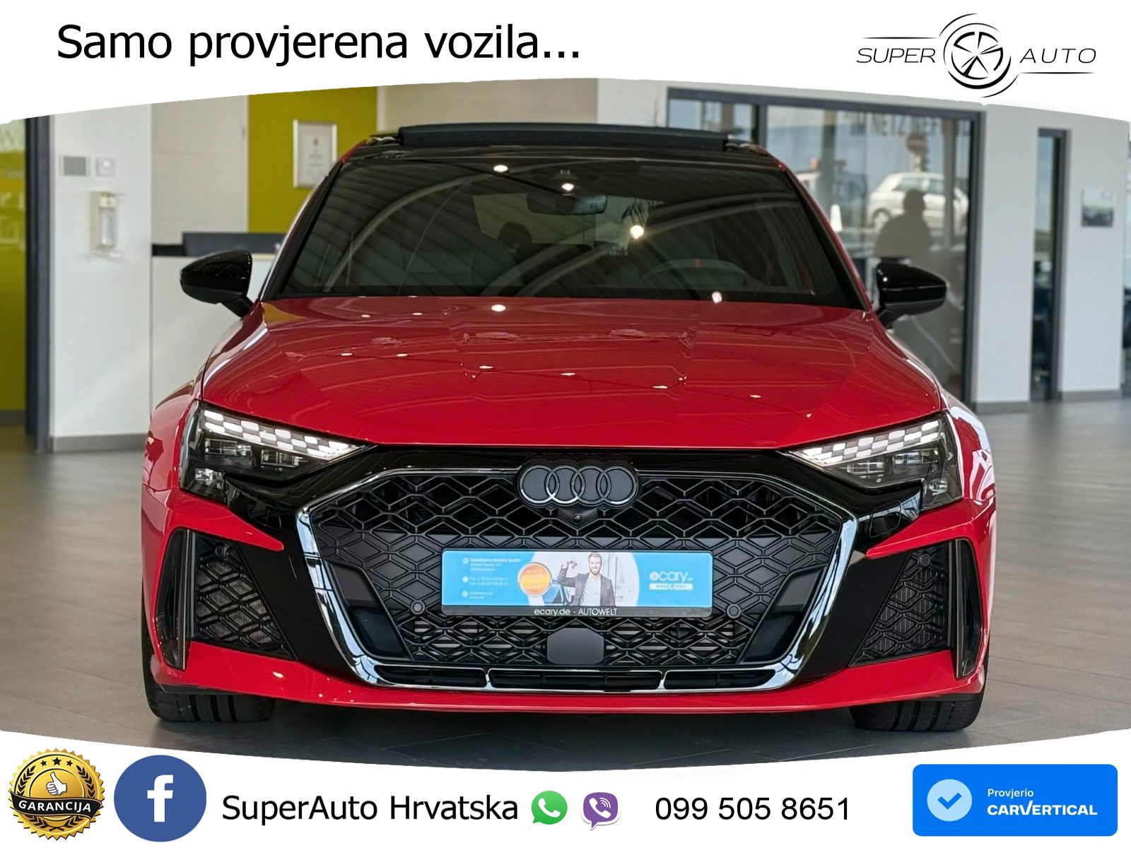 Audi RS3 Sedan 2.5 TFSI (400 KS) quattro S tronic LED+GR SJED+ACC